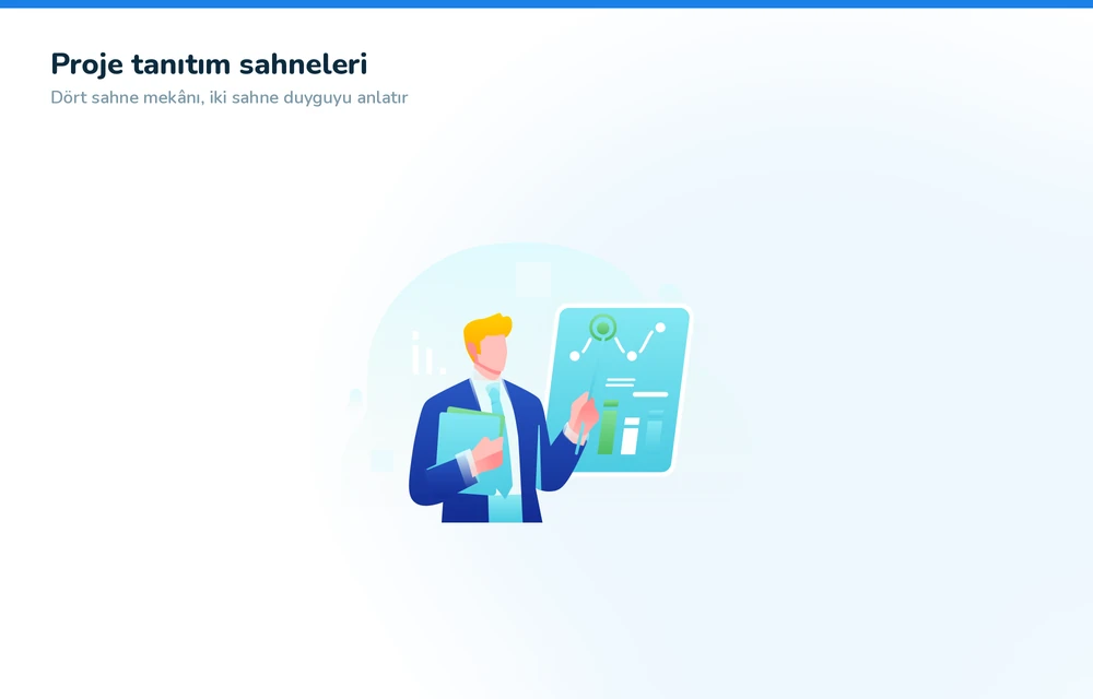 İnşaat projesi 3D tanıtım animasyonu sahne planı