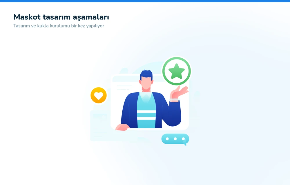 Marka maskotu tasarım aşamaları — eskizden kukla kurulumuna
