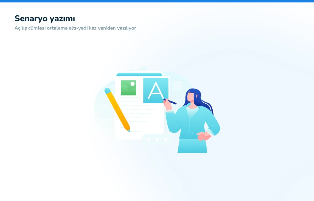 Reklam senaryosu yazım süreci — açılış cümlesi taslakları