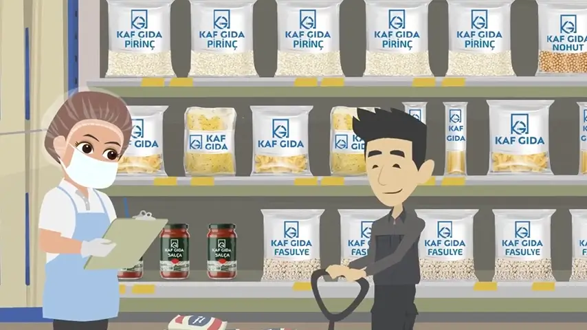 market animasyon videosu