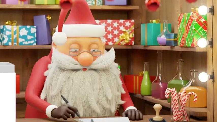 yılbaşı kutlama animasyonu